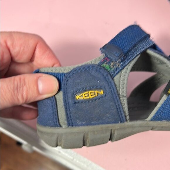 Keen Blue and Gray Sandals with Protective Toe Bumpers - Picture 2 of 8